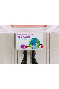 TAPETE ATOALHADO SANITIZANTE - GRANDE 70x130cm