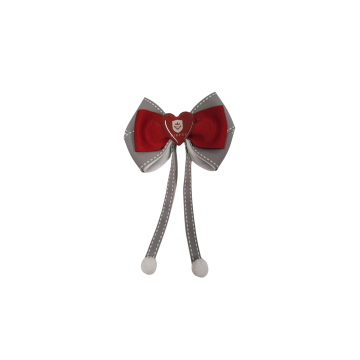 LACO ALICE COM PONTAS CINZA E BORDO